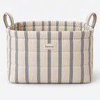 Denvras™ Classic Blue Stripe Rectangular Storage Basket — product view